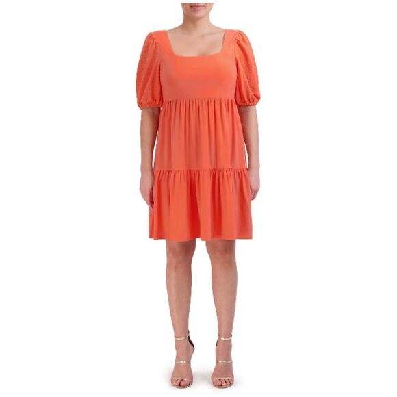 Women’s BCBG Babydoll Tiered Mini Dress Size M - Picture 5 of 9